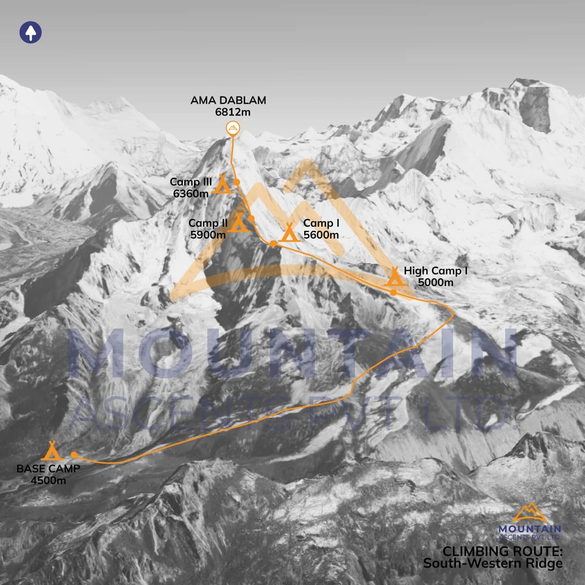 Lobuche Peak Climbing (6,119 m) - Ama Dablam Combo (6,812 m) - 30 Days