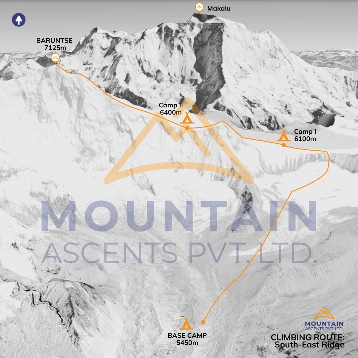 Baruntse Expedition (7,129 m) - 35 Days